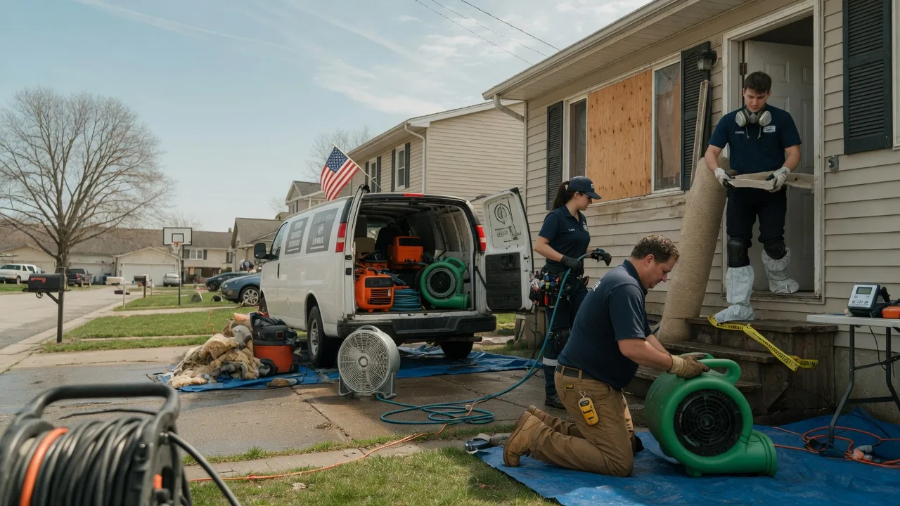Water Damage Restoration in Andover, IL near me